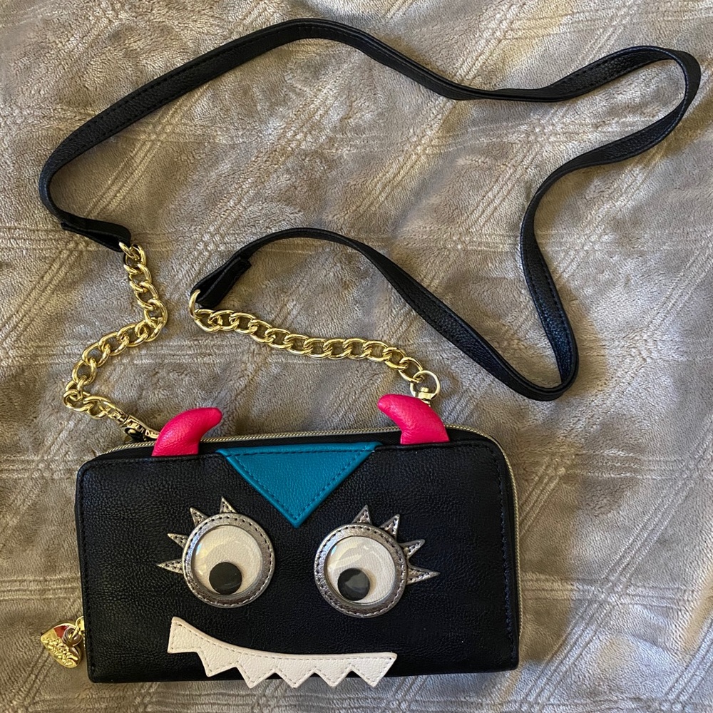 Betsey Johnson Monster Wallet Crossbody Purse